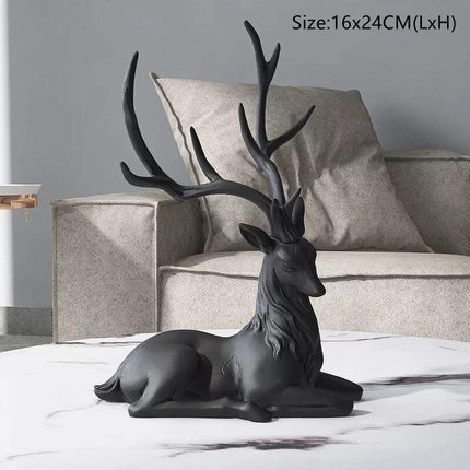 Nordic Graceful Deer Sculpture: Infuse Artistic Charm into Your Home