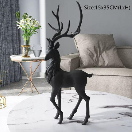 Nordic Graceful Deer Sculpture: Infuse Artistic Charm into Your Home