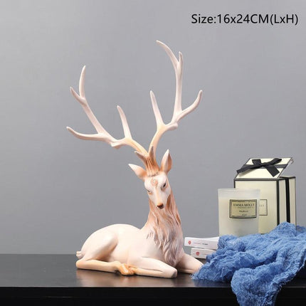 Nordic Graceful Deer Sculpture: Infuse Artistic Charm into Your Home