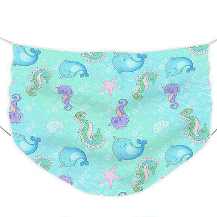 Ocean Elegance Stylish Face Mask - Fashionable Safety Essential