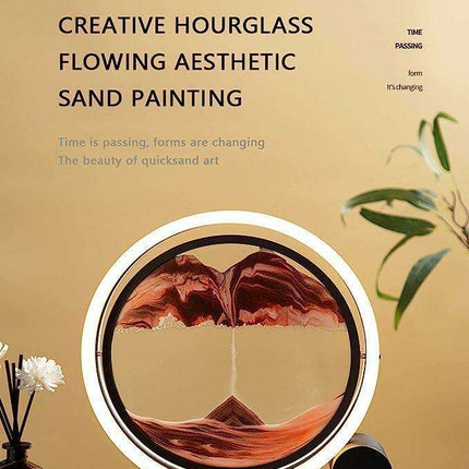 Ocean Wave Tranquility Sand Art Glass Display - Très Elite