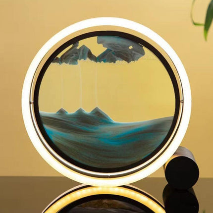 Ocean Wave Tranquility Sand Art Glass Display - Très Elite
