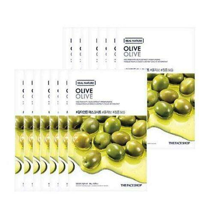 Olive Infusion Hydrating Sheet Mask Collection - 10 Masks, 20g Each