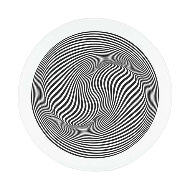 Optical Bliss Circle Bath Mat