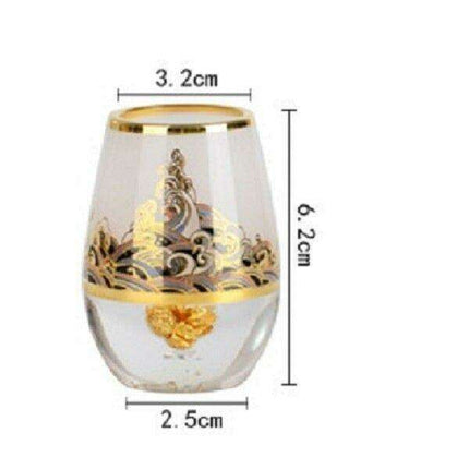 Opulent Asian Elegance - Golden Foil Wine Set Experience - Très Elite