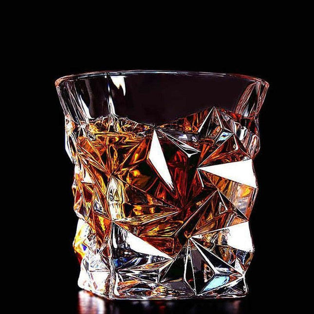 Opulent Crystal Drinkware Collection - Exquisite Whiskey and Wine Set