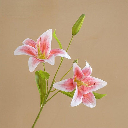 Opulent Double Lily Silk Floral Display..