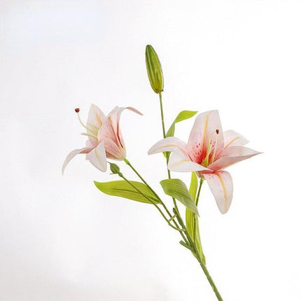 Opulent Double Lily Silk Floral Display..