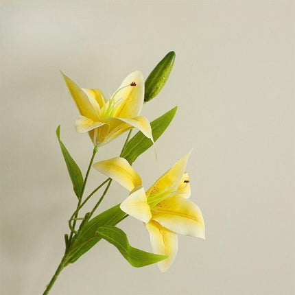 Opulent Double Lily Silk Floral Display..