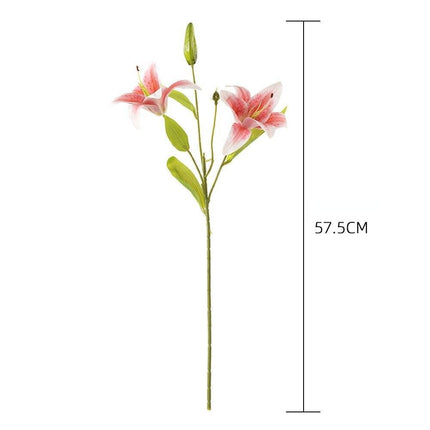 Opulent Double Lily Silk Floral Display..