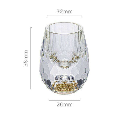 Opulent Golden Crystal Glass Tumblers for Exquisite Drinking Experiences - Très Elite