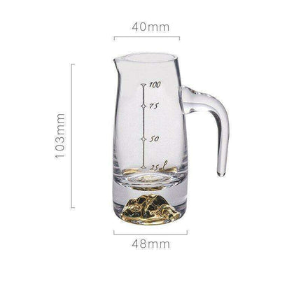 Opulent Golden Crystal Glass Tumblers for Exquisite Drinking Experiences - Très Elite