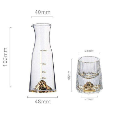 Opulent Golden Crystal Glass Tumblers for Exquisite Drinking Experiences - Très Elite
