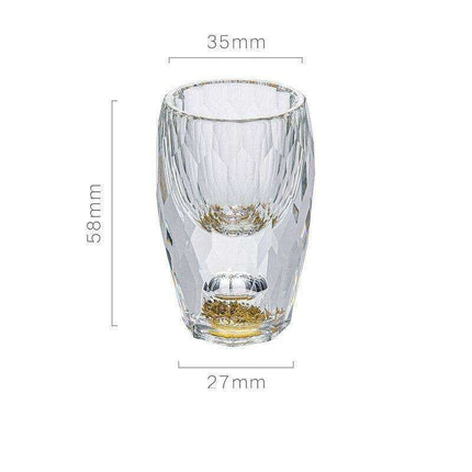 Opulent Golden Crystal Glass Tumblers for Exquisite Drinking Experiences - Très Elite