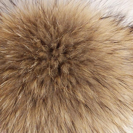 Opulent Oversized Raccoon Fur Earmuffs: Elevate Your Winter Wardrobe with Cozy Elegance