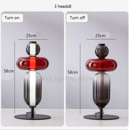 Opulent Scandinavian Glass Floor Lamp for Stylish Home Lighting- Très Elite- Très Elite