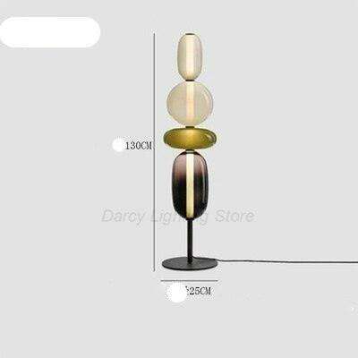 Opulent Scandinavian Glass Floor Lamp for Stylish Home Lighting- Très Elite- Très Elite