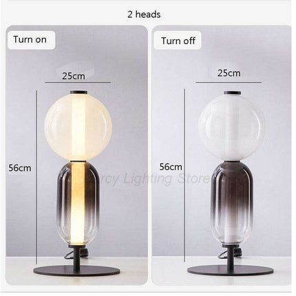 Opulent Scandinavian Glass Floor Lamp for Stylish Home Lighting- Très Elite- Très Elite