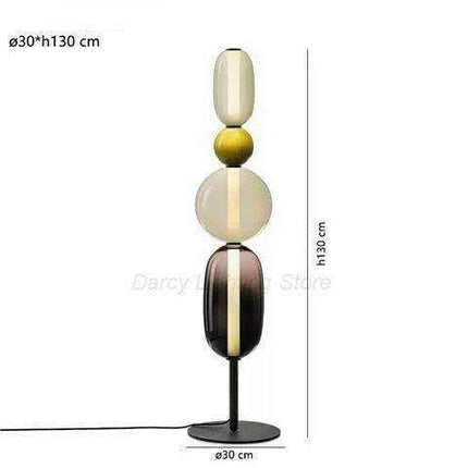 Opulent Scandinavian Glass Floor Lamp for Stylish Home Lighting- Très Elite- Très Elite