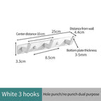 3 hooks-White