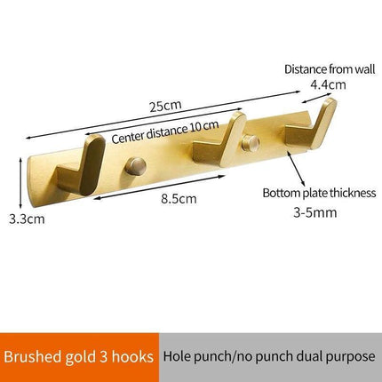 Over-the-Door Aluminum Hook Organizer: Stylish Storage Solution for Kitchen and Bathroom