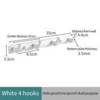 4 hooks-White