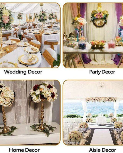 Mermaid Magic: Elegant Candle Holder Stand with Customizable Floral Display Options