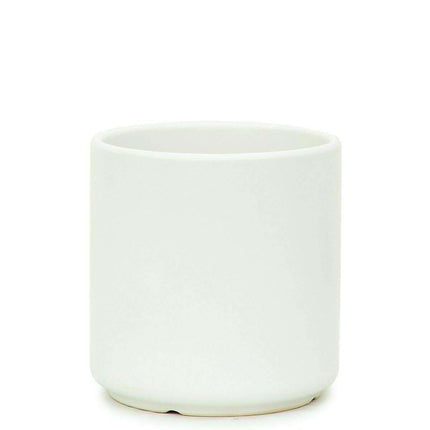 Modern Adjustable White Ceramic Planters with Custom Drainage Solutions