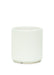 Sleek Modern 5" White Ceramic Planter with Customizable Drainage Option