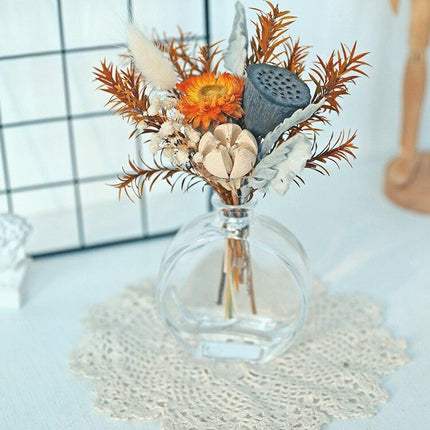 Pastoral Elegance: Handcrafted 25CM Natural Dried Flower Arrangement - Très Elite