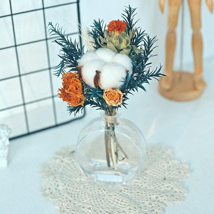Pastoral Elegance: Handcrafted 25CM Natural Dried Flower Arrangement - Très Elite