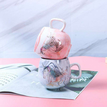 Paw-sitively Charming Flamingo Ceramic Travel Mug: Your Cozy Companion for On-the-Go Sips - Très Elite