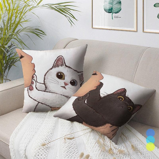 Pawsitively Adorable Cat Lover's Pillowcase