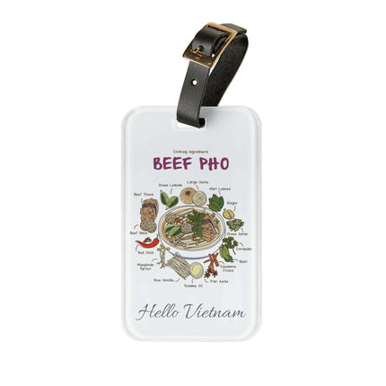 Personalized Chic Acrylic Luggage Tag by Maison d'Elite – Travel with Elegance - Très Elite