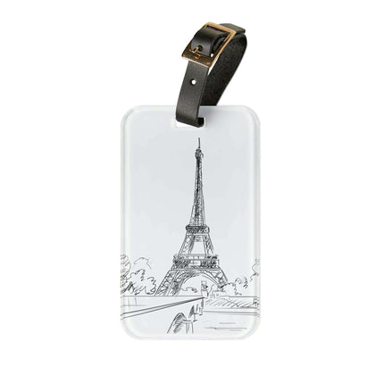 Personalized Luxury Acrylic Luggage Tags: Jetsetter's Choice Collection - Très Elite