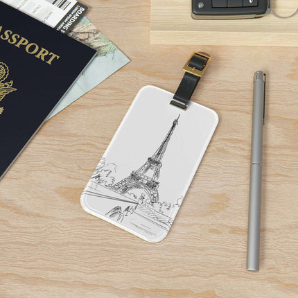 Personalized Luxury Acrylic Luggage Tags: Jetsetter's Choice Collection - Très Elite