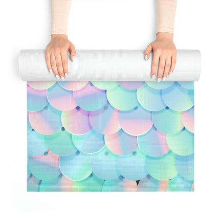 Personalized Mermaid Serenity Luxury Yoga Mat - Elegant and Lightweight Support