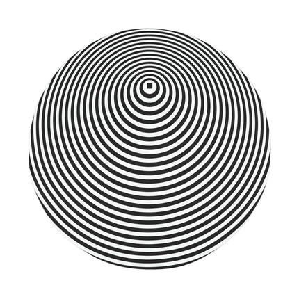 Personalized Optical Illusion Abstract Circle Bath Mat for Unique Bathroom Style - Très Elite