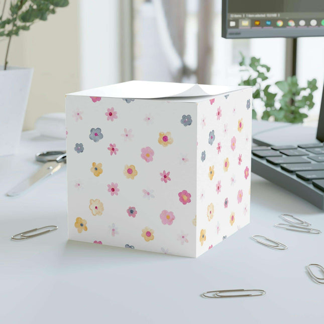 Personalized Photo Sticky Note Cube for a Chic Office Space