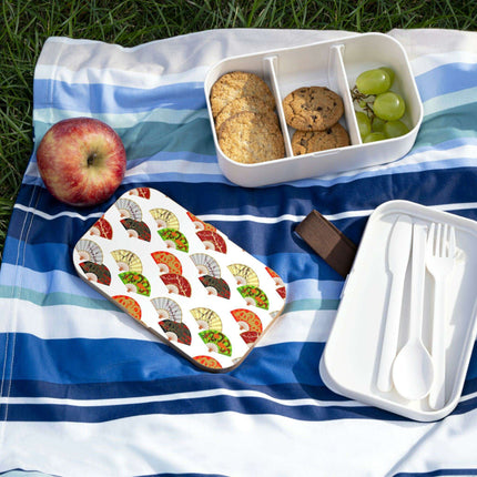 Personalized Sustainable Bento Lunchbox with Elegant Wooden Lid and Innovative Compartments - Très Elite