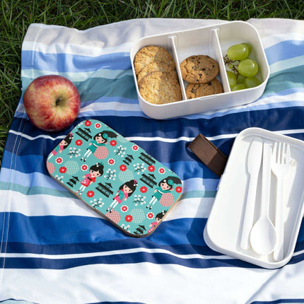 Personalized Sustainable Wooden Bento Lunch Box Set - Elegant Meal Organizer - Très Elite