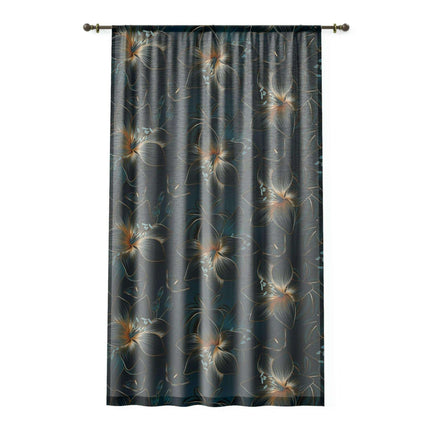 Personalized Vintage Floral Photo Curtains - Custom Elegant Home Decor - Très Elite