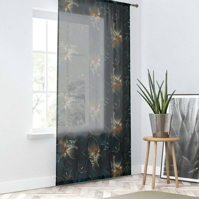 Personalized Vintage Floral Photo Curtains - Custom Elegant Home Decor