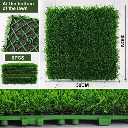 Pet-Friendly Artificial Grass Turf Tiles - Transform Your Home and Balcony with Easy Maintenance - Available in Sets of 6 or 12 - Très Elite