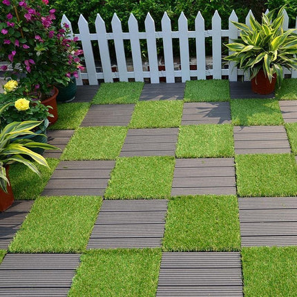 Pet-Friendly Artificial Grass Turf Tiles - Transform Your Home and Balcony with Easy Maintenance - Available in Sets of 6 or 12 - Très Elite