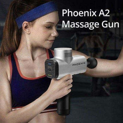 Phoenix A2 Deep Tissue Percussion Massager Set with Custom Speed Settings and Attachments - Très Elite