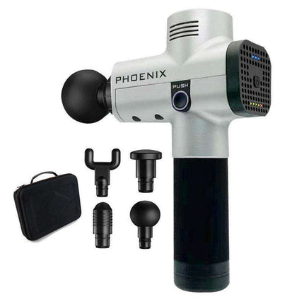Phoenix A2 Deep Tissue Percussion Massager Set with Custom Speed Settings and Attachments - Très Elite