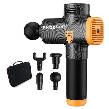 Phoenix A2 Deep Tissue Percussion Massager Set with Custom Speed Settings and Attachments - Très Elite