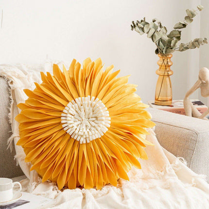 Pink and White Floral Velvet Tufted Throw Pillow Set with Fringe Trimming - Très Elite