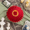 Round red-45x45cm / 1PCS  Cushion cover